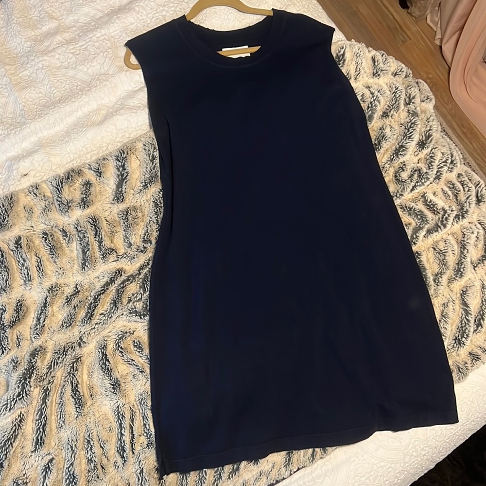 Current/Elliott Navy Muscle Tee Dress